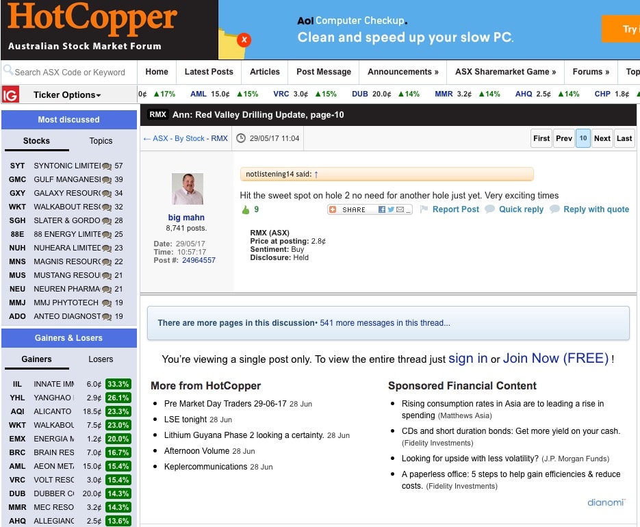 Hot Copper Community Forum